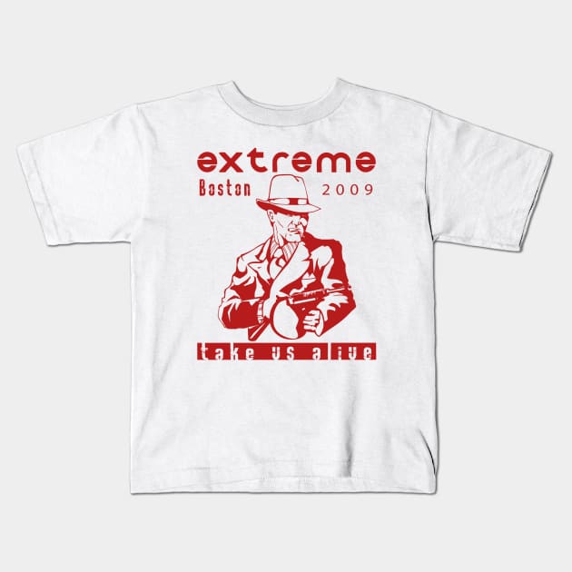 Extreme Boston 2009 Fanart Kids T-Shirt by The seagull strengths